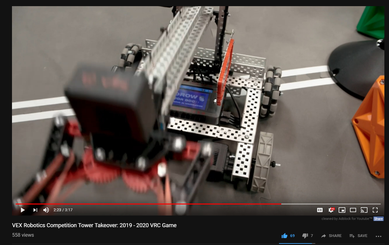 2019 2020 VEX Robotics Competition Tower Takeover VRC Tower