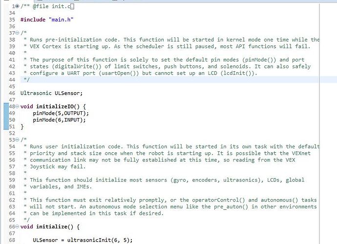 Robotc ultrasonic sensor code shops