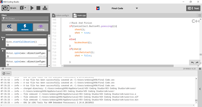 Puncher Ratchet Code - Technical Discussion - VEX Forum