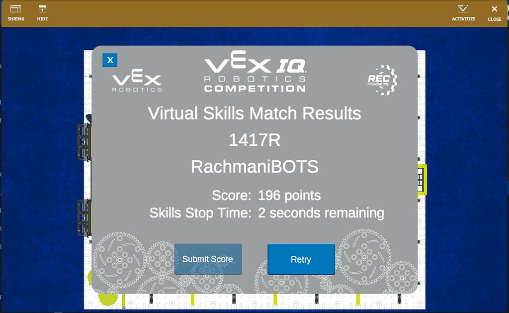 Virtual Skills Score Not Updationg - Website/Forum Support - VEX Forum