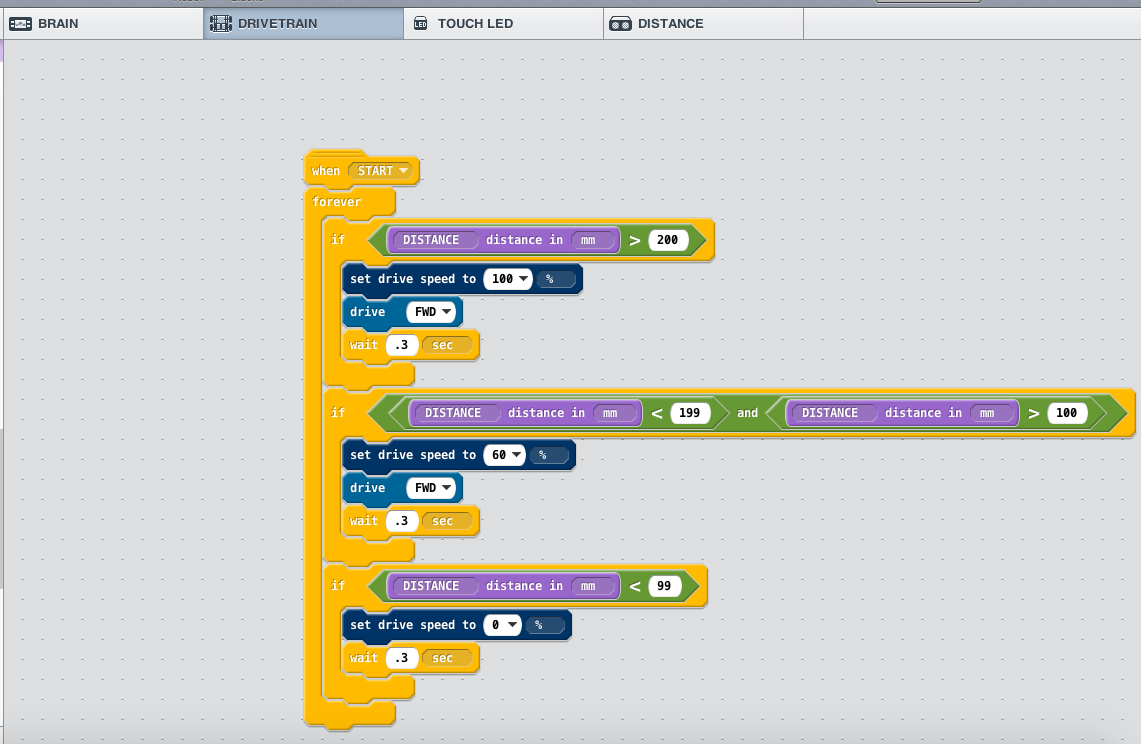 Distance Sensor jumping readings - IQ Technical Discussion - VEX Forum