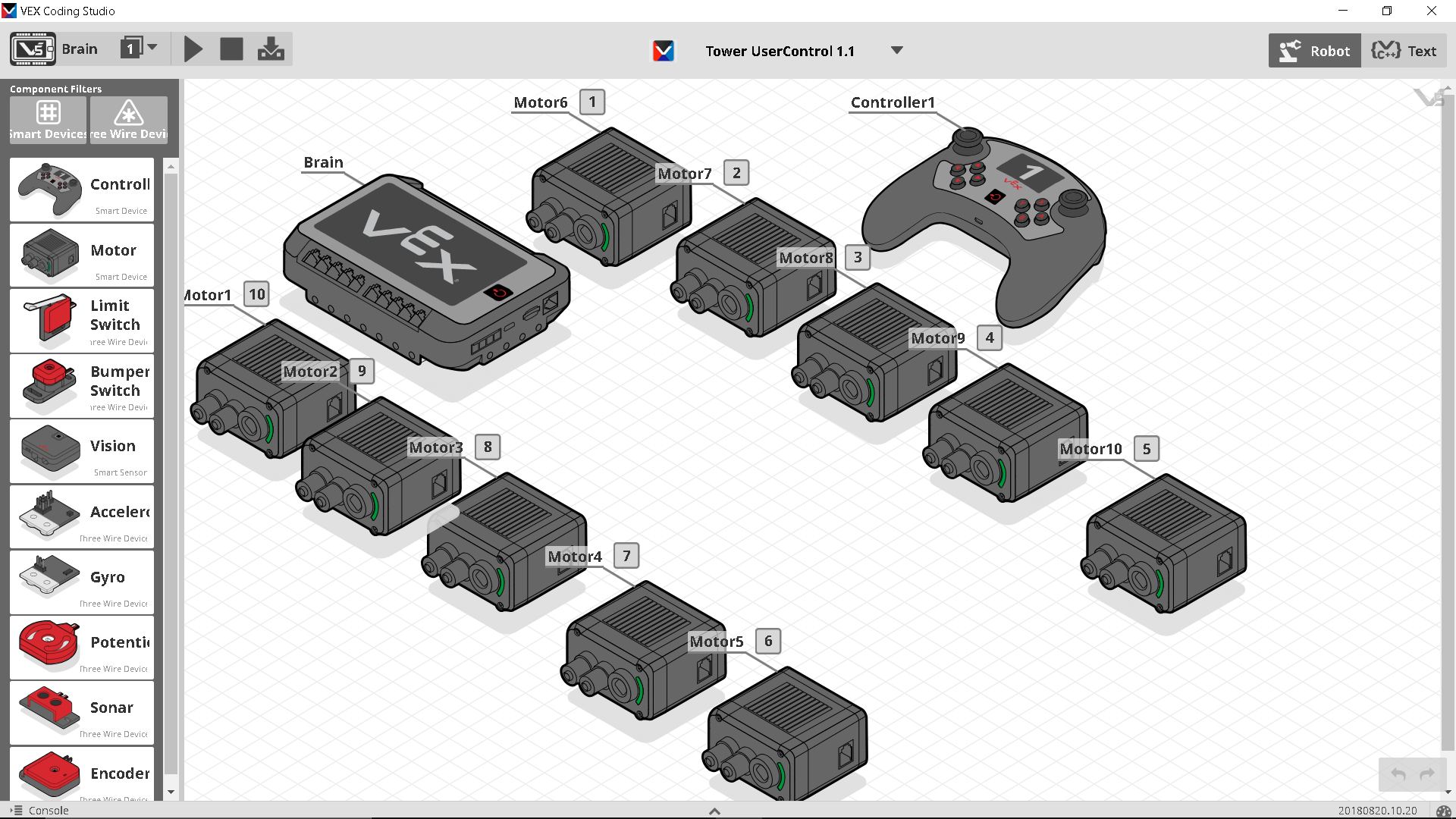 Vex coding hot sale studio v5