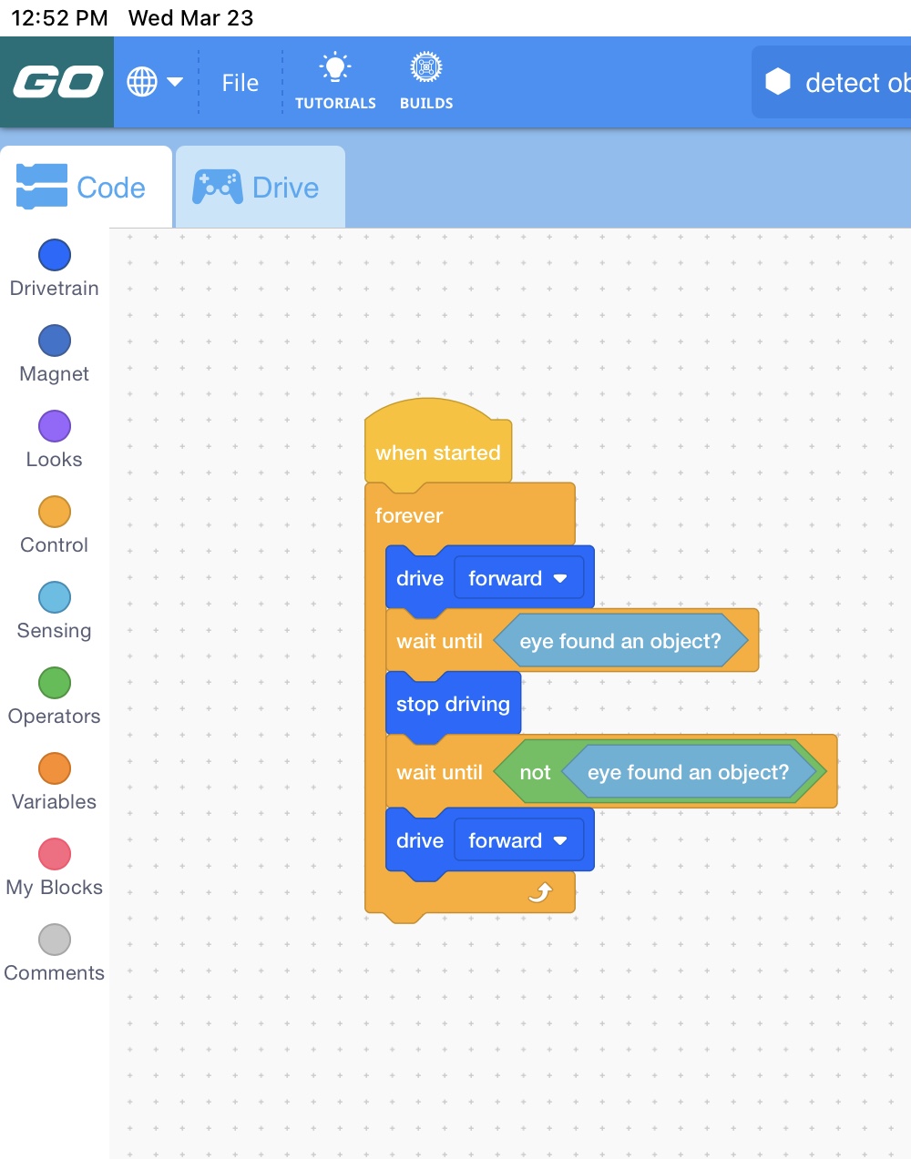 vex go coding